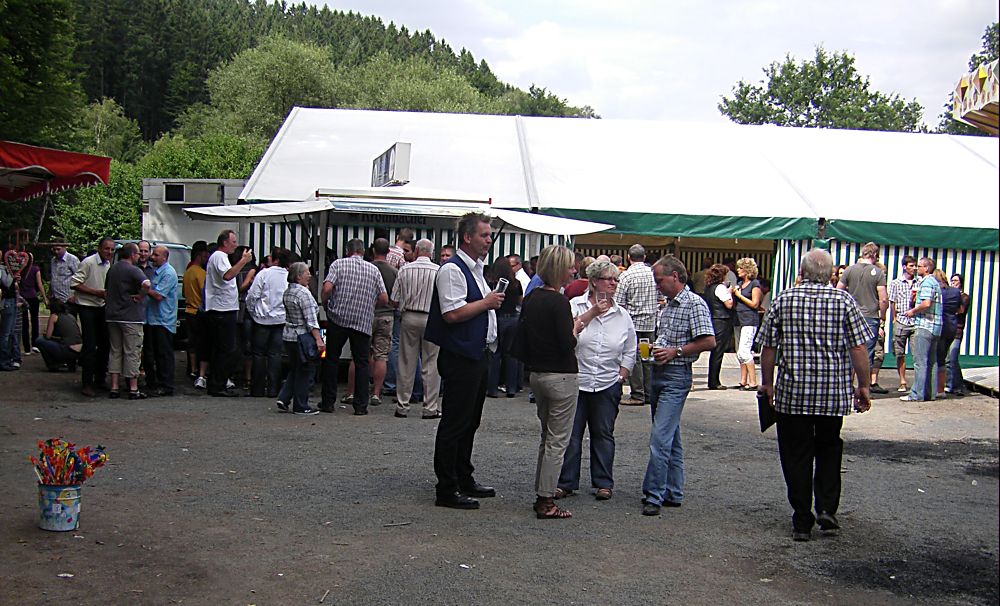 19 Der Pavillion war gut besucht